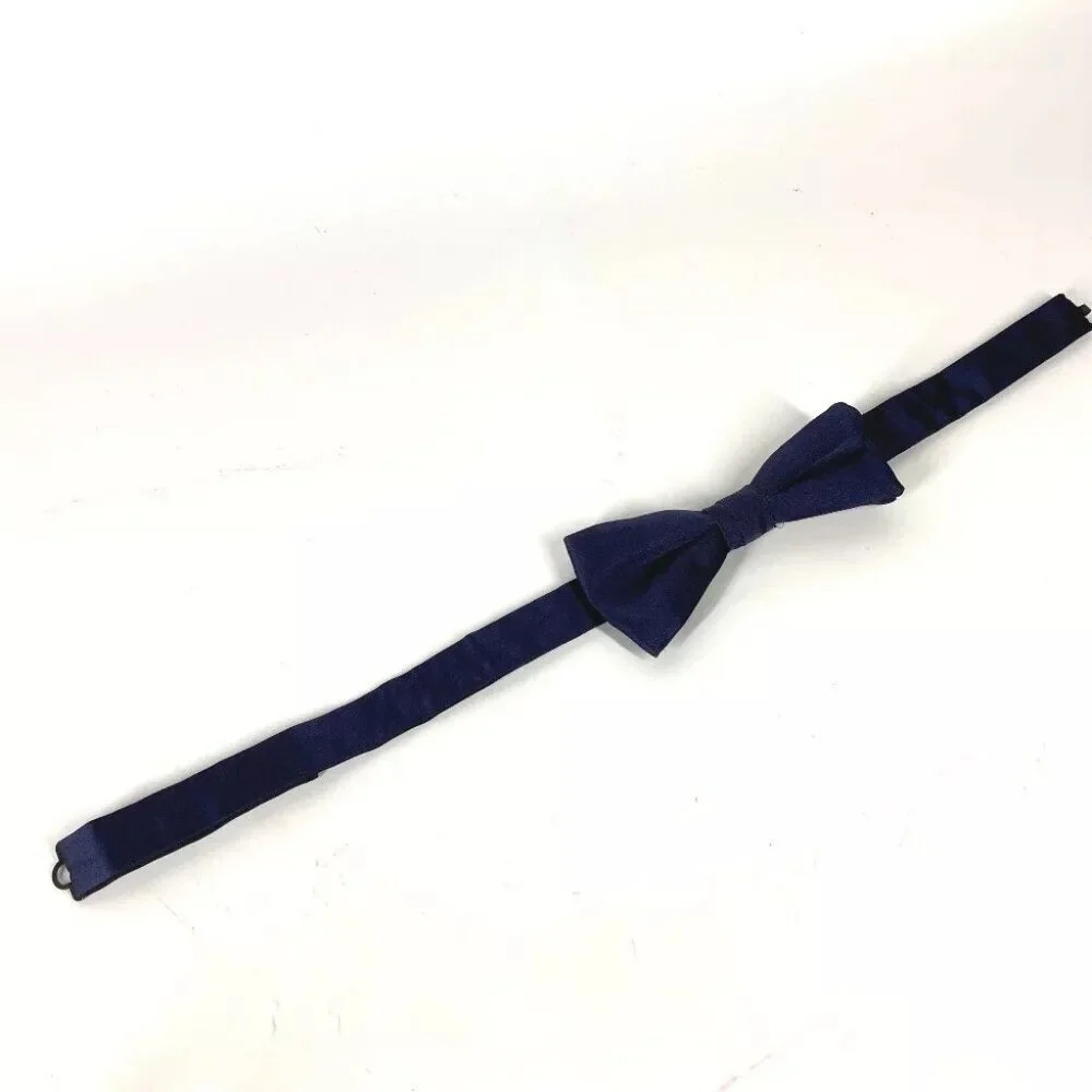 DIOR HOMME Ribbon Butterfly Necktie silk Navy Unused